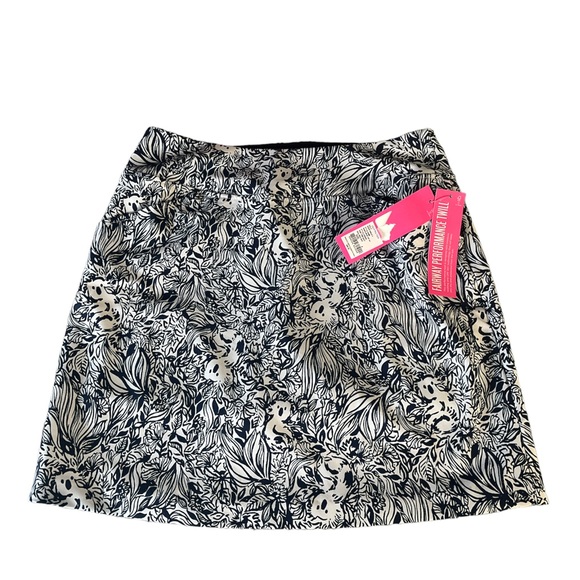 Lilly Pulitzer Dresses & Skirts - New Lilly Pulitzer Luxletic High Tide Print Monica 17" Skort Size 4 Stretch